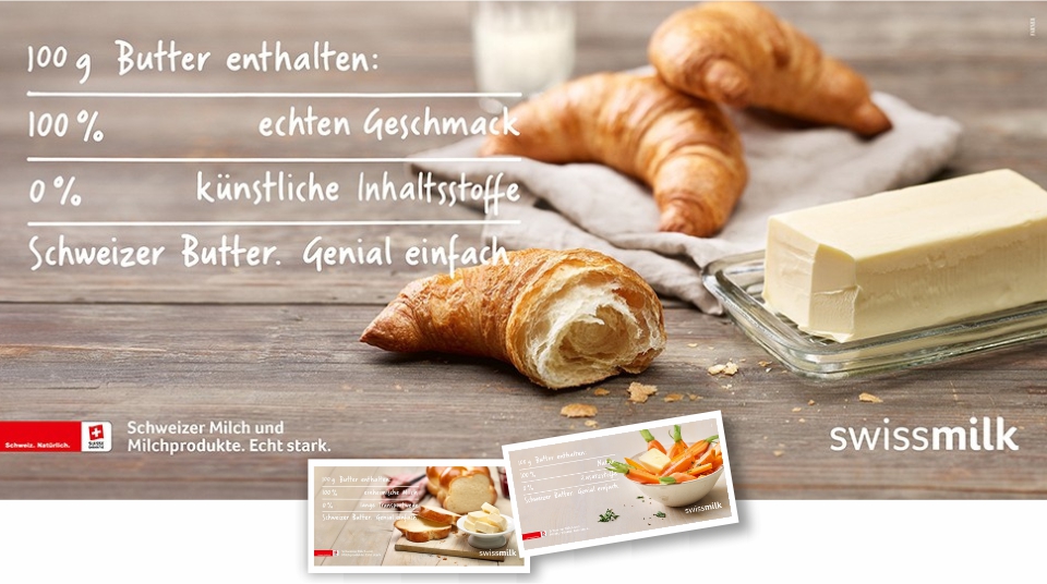 Werbekampagne Schweizer Butter